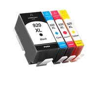 EGRMZ Cartouche à Encre Compatible 4pcs pour 920xl Fonctionne avec 920 OfficeJet 6000 6500 6500A 7000 7500 7500A IMPRIMANCE 4 Couleurs avec Puce(920XL-2set)