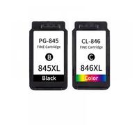 EGRMZ Cartouche à Encre remanufacturée PG845 CL846 PG845XL CL846XL Compatible avec MG2400 MG2500 MG2580 IP2880(1Black 1Color)