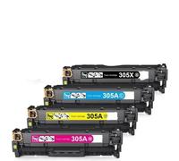 EGRMZ Cartouche de Toner Compatible 4pk CE410A CE410X Compatible avec 305A Pro 400 M475DN M475DW