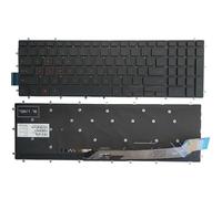 EGRMZ Clavier d'ordinateur Portable américain Compatible Compatible avec G3 15 3579 3779 G5 15 5587 G7 15 7588 Remplacement des Options de Blanc Rouge Bleu(Red with Backlit)