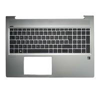 EGRMZ Clavier d'ordinateur Portable Compatible avec Couvercle supérieur Palmrest Compatible avec Probook 15 450 G6 455 G6 455R G6 450 G7 455 G7 455R G7 Modèles UK Spanish Italie Layout(SP NO Backlit)