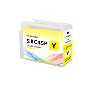 EGRMZ Compatible avec la Cartouche d'encre avec Pigment de Puce Encre CW-C4040 C4040 Imprimante d'étiquette de Couleur WLX SJIC45P T52Q1 T52Q2 T52Q3 T52Q4(Yellow)