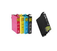 EGRMZ Compatible avec la Cartouche d'encre d'imprimante T0611 T0612 T0613 T0614 Stylus D88 DX4250 DX4800 DX3800 DX3850 DX4200(1Set Add 1PCS Black)