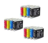 EGRMZ Compatible avec Les Cartouches d'encre complètes LC51 LC57 LC1000 LC960 LC970 LC37 pour imprimantes DCP-130C DCP-135C MFC-235C(3 Set)