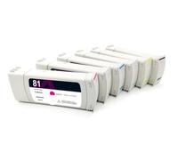 EGRMZ Dye Cartridge à l'encre C4930A C4931A C4932A C4933A C4934A C4935A 81 Jet Encre(1 Light Magenta)
