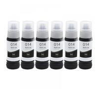 EGRMZ Encre à Colorant 6 Couleurs 70ML 013 014, Compatible avec imprimante 011 012 114 115 552 L8160 L8050 L8168 L8180 L8188 ET-8500 ET-8550(Photo Black-6pcs)