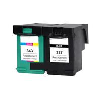 EGRMZ Kit de Cartouche à Encre Compatible Compatible avec 343 337 Fonctionne avec Photosmart 2575 8050 C4180 D5160 DeskJet 6940 D416(1Set)