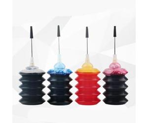 EGRMZ Kit de Recharge de Cartouche d'encre 30ML, Compatible avec Tous Les modèles d'imprimante, réservoir d'encre CISS(4pcs)