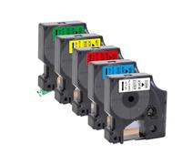 EGRMZ Tapis D1 10pcs 12 mm 45013 Compatible avec LabelManager 160 280 ColorPop Label Maker s'adapte à 45010 45018 45024(5PK 5Mixed Colors)