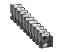 EGRMZ Tapis D1 10pcs 12 mm 45013 Compatible avec LabelManager 160 280 et des modèles similaires fonctionnent avec 45010 45018 45024 ColorPop Label Maker Tapes(10PK Black on White)