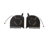 EGRMZ Ventilateur de Refroidissement Compatible avec Ordinateur Portable PLB07010S12HH DC12V 0,50 A 4 Broches, Compatible avec la série Aorus 15G 15P 17G XC XB RX7G(CPU GPU Fan)