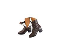 EGSDMNVSQ Bottes Hiver Femme Boots Fourrées Chaudes à Enfiler Daim Femmes Botte Neige Bottine Antidérapantes Confortables Eclair Chaussures d'extérieur