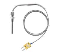 EGT Thermocouple K Type 0,3 cm NPT Sonde de température Capteur de température d'échappement Connecteur 0-1250 ℃ 1 mètre Thermomètre de barbecue Jauge de température Viande Cuisine numérique Acier