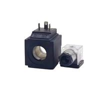 EGTDSFGJA Bobine d'électrovanne hydraulique 220v 110v Diamètre intérieur 21mm Hauteur 44mm Série carrée(Plug,220V)