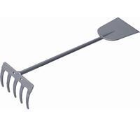 EGUFER 300-149 Outil cimetière 5 dents martelées, anthracite