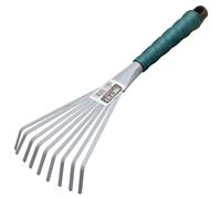 EGUFER HT2008 Petit balai 9 dents plat WSt anthracite, manche vert, anthracite/vert