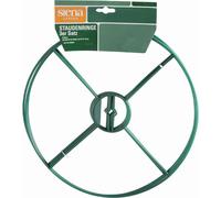 EGUFER PBD025 Support pour plantes vivaces, paquet de 3, lame de 30 cm, vert