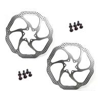 EGUIAS 160mm 180mm HS1 Rotor de Frein VTT Rotor 6 Taches vélo Frein Rotor Disque adapté pour Sram adapté pour Shimano Freins Frein à Tambour pour Vélo Ensemble Tambour(HS1-180mm-2PC)