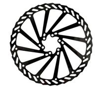 EGUIAS Rotors de Frein de vélo 160mm 180mm 203mm, Rotor de Frein à Disque VTT adapté à Shimano adapté à SRAM adapté à la Ligne Centrale Freins Frein à Tambour pour Vélo Ensemble Tambour(180mm Black)
