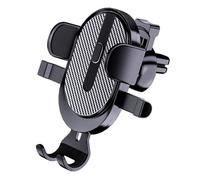 EGUIAS Support Universel pour téléphone de Voiture, Support de téléphone Portable pour Smartphone, Clip de Montage sur Grille d'aération de Voiture, GPS(Black)