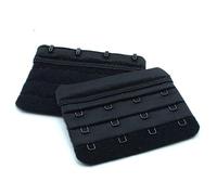 Egurs 3pcs Soutien-Gorge pour Lingerie Extender 4 Crochets 3 rangées de Soutien-Gorge Extender Extension Straps Black