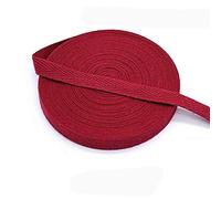Egurs 45 m x 10mm Sangle en Coton Ruban en Coton Couture Ruban de Sergé en Coton Ruban de Liaison à Chevrons Ruban de Sangle pour la Couture en Tricot Artisanat Bricolage Bordeaux