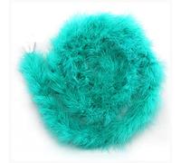 Egurs - Boa à plumes - Guirlande à plumes moelleuse - 200 cm - Pour couture, artisanat, décoration de fête, décoration faite à la main, accessoire de costume - Vert