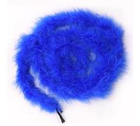 Egurs - Boa à plumes - Guirlande à plumes moelleuse - 200 cm - Pour couture, artisanat, décoration de fête, décoration faite à la main, accessoire de costume - Bleu marine