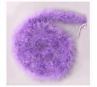 Egurs - Boa à plumes - Guirlande à plumes moelleuse - 200 cm - Pour couture, artisanat, décoration de fête, décoration faite à la main, accessoire de costume - Lavande