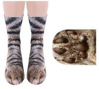 Egurs - Chaussettes fantaisie en forme de pattes d'animal, chaussettes unisexes à imprimé 3D, chaussettes d'équipage drôles pour hommes, femmes et enfants