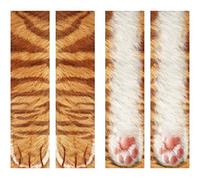 Egurs - Chaussettes fantaisie en forme de pattes d'animal, chaussettes unisexes imprimées 3D, chaussettes d'équipage drôles avec pattes d'animaux pour hommes, femmes et enfants