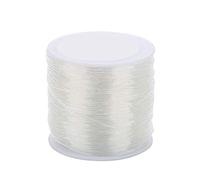 Egurs Fil élastique en nylon transparent de 100 m pour la fabrication de bijoux DIY 0,8 mm