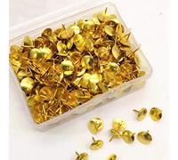 Egurs Lot de 1000 punaises en métal - Pour bureau, maison, doré
