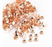 Egurs Lot de 1000 punaises en métal - Pour bureau ou maison - Or rose