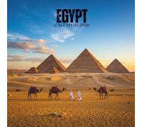 Egypt 2026 Calendar: Scenic Monthly Views of Desert Horizons, Ancient Streets, Riverside Views & Sunset Landscapes • U.S. Holidays with Notes | 8.5 × 8.5 in