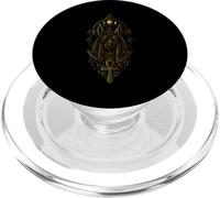Égypte Ancienne Anubis Dieu Géométrie sacrée égyptienne PopSockets PopGrip pour MagSafe