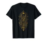 Égypte Ancienne Anubis Dieu Géométrie sacrée égyptienne T-Shirt