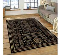 Égypte Ancienne Mythologique Idéographique Signe Symboles Tapis pour La Maison Salon Chambre Canapé Paillasson Tapis Antidérapant 100X160Cm