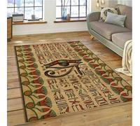 Égypte Ancienne Mythologique Idéographique Signe Symboles Tapis pour La Maison Salon Chambre Canapé Paillasson Antidérapant Tapis 140X200Cm