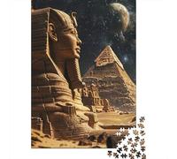 Égypte Ancienne scène 1000 Morceaux Papier Écologique Casse-tête Entraînement Cérébral Niveau Difficulté Équilibré Divertissement Weekend Domicile 52x38cm/1000pcs
