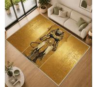 Égypte Antique Tapis Salon 200x300cm Lavable en Machine Antidérapant