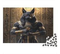 Égypte antiqueian GodPuzzles pour Adultes 70x50cm/1000pcs,Jeux De Défi Art de divinité Sombre et Mythique