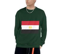 Égypte Drapeau Patriotique Égypte Drapeau Graphique Sweatshirt À Capuche Homme Sweatshirt Col Rond pour Usage Quotidien Activités De Loisirs Plein Air Pique-Niques
