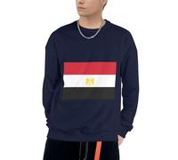 Égypte Drapeau Patriotique Égypte Drapeau Graphique Sweatshirt À Capuche Homme Sweatshirt Col Rond pour Usage Quotidien Activités De Loisirs Plein Air Pique-Niques