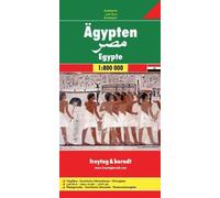 Egypte - Echelle 1 : 800000, Edition trilingue allemand-anglais-français - Collectif - Freytag Et Brendt - Atlas / carte