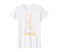 Egypte Horus Egypte T-Shirt, Femme, Blanc, XS