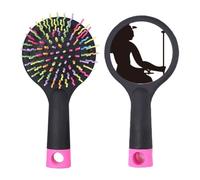 Égypte Pharaon Sceptre Fresco Contour Salon Brosse à cheveux démêlante Base coussin