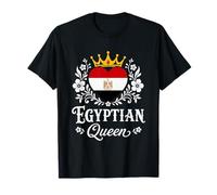 Egyptian Queen Egypt Flag Proud Egyptian Woman T-Shirt