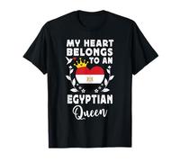 Egyptian Queen Egyptian Wife Girlfriend Egypt Flag T-Shirt