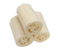 Egyptian Shower Loofah - 3 Pack Natural Sponge Body exfoliators, 4-Inch Organic Material, Ensures Smooth Cleansing | Refreshing Bath Tool for Spa Skincare Beauty Relaxation Home Daily Routine